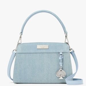 ♠️Kate Spade Blue Handbag: Madison Studded Denim Small Top Handle Satchel
